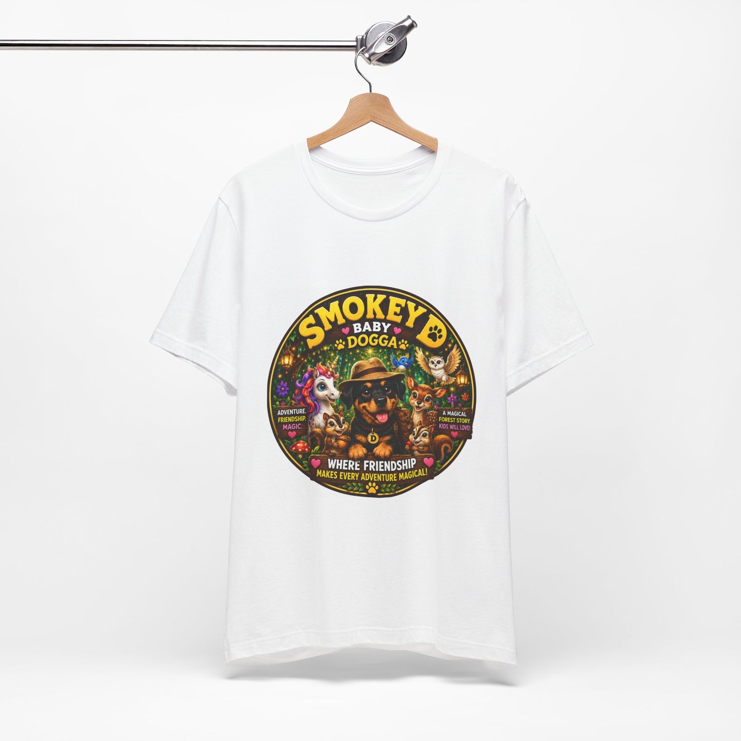 Smokey Baby Dogga Tee — Vintage Cartoon Animal Friendship Graphic T-Shirt