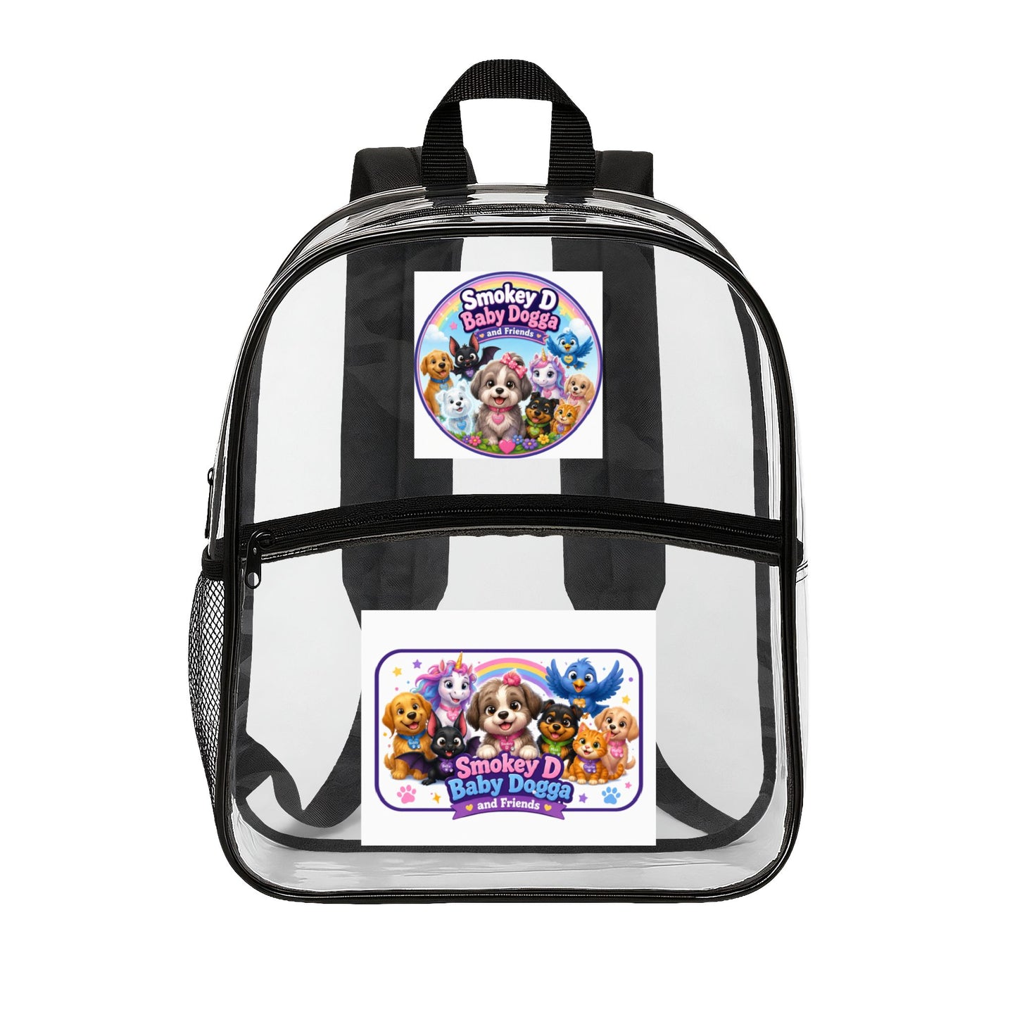 Clear Backpack — Smokey D's Baby Dogs Cute Character Clear School Bag