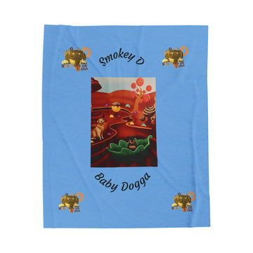 Cozy Velveteen Plush Blanket for Kids, Perfect for Baby Showers, Playtime, Nursery Decor, Gifts, Home Comfort
