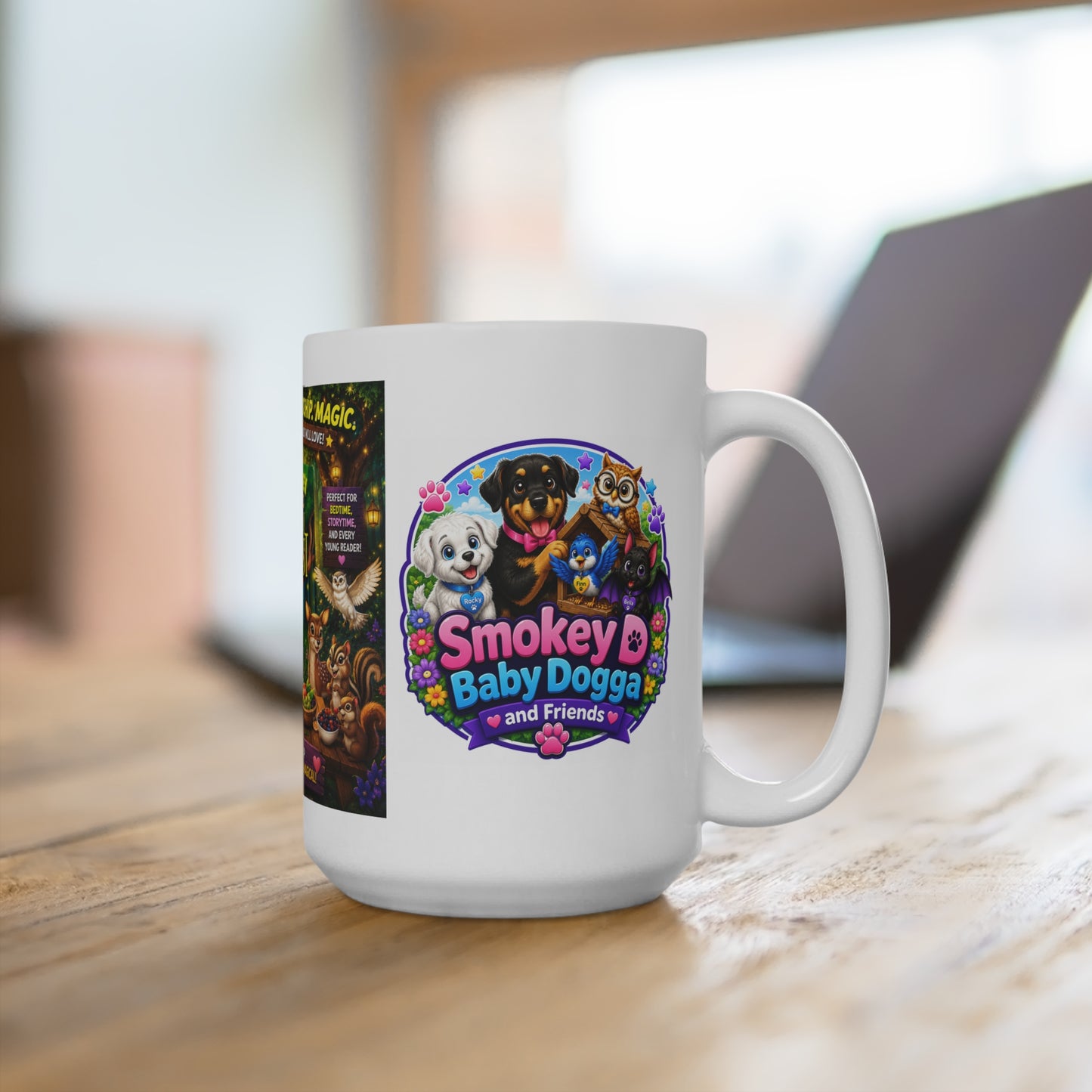 Smokey D Baby Dogga's Magical Forest 15 oz Ceramic Mug – Wraparound Design