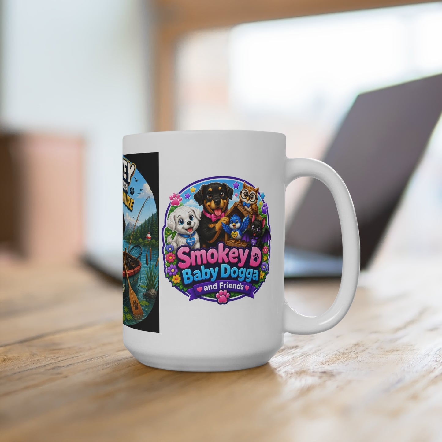 Smokey D Baby Dogga's Lake Adventure Mug – 15oz | Fun Lakeside Coffee & Hot Chocolate Mug