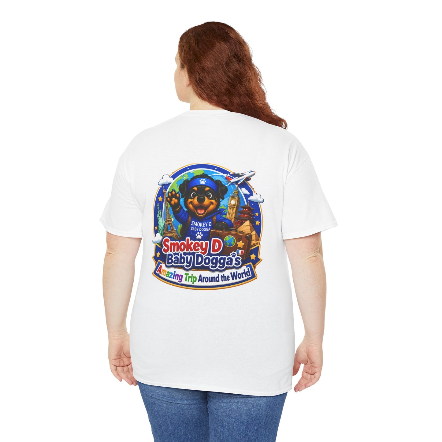 Smokey D Baby Dogga's Amazing Trip Around the World – Gildan 5000 Heavy Cotton T-Shirt