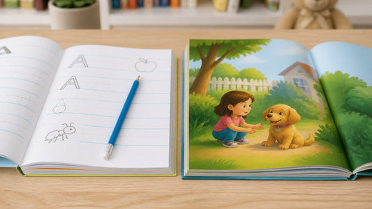 Phonics Workbooks vs Storybooks for Kindergarteners