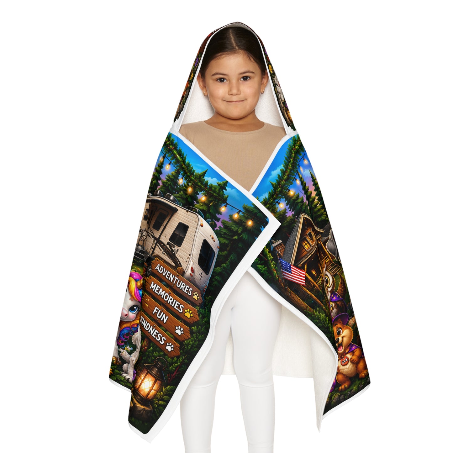 Smokey D Baby Dogga & Friends Youth Hooded Towel – Prairie House RV Spaces Kids Beach Towel