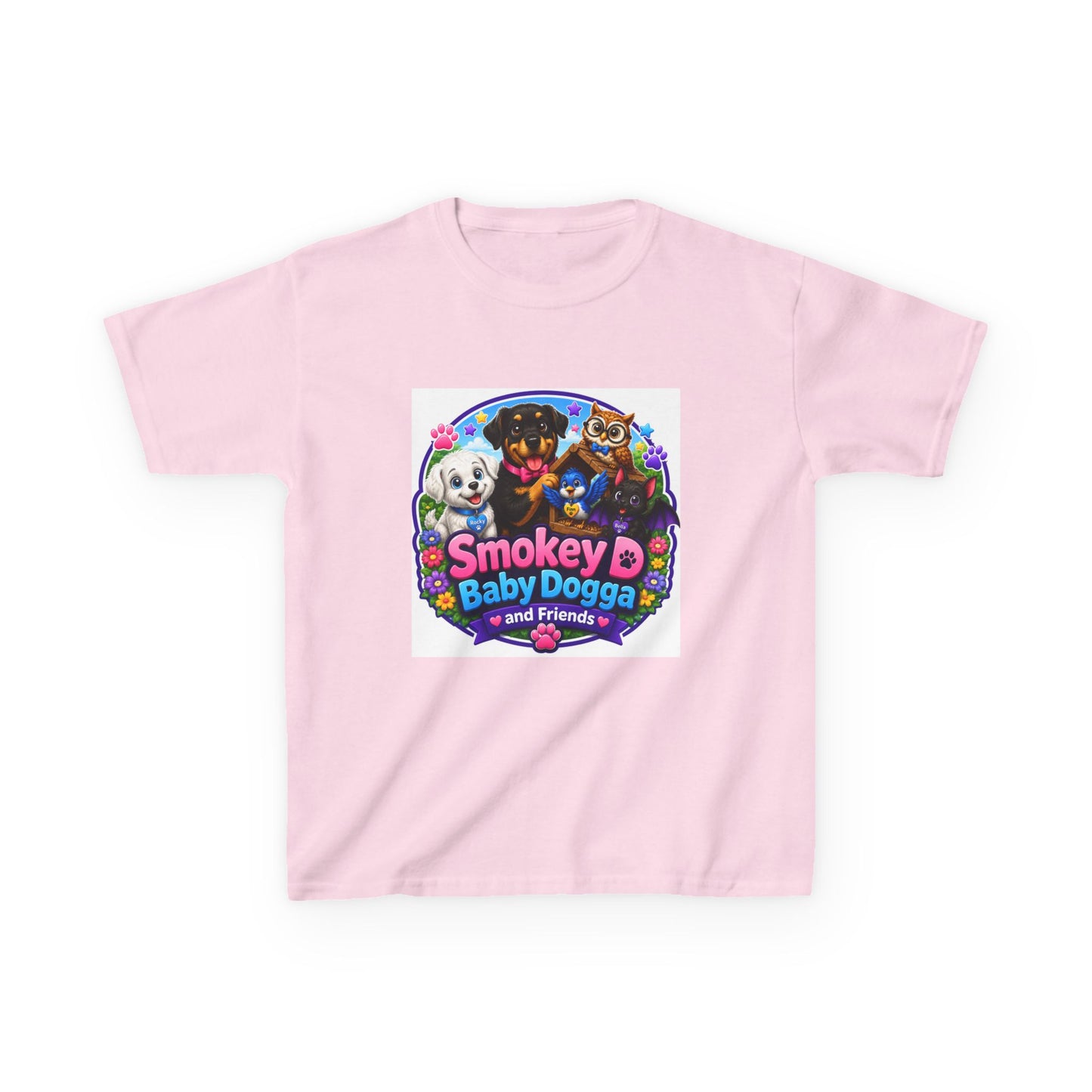 Smokey D Baby Dogga Polar Express Christmas Youth T-Shirt – Gildan 5000B Heavy Cotton Tee