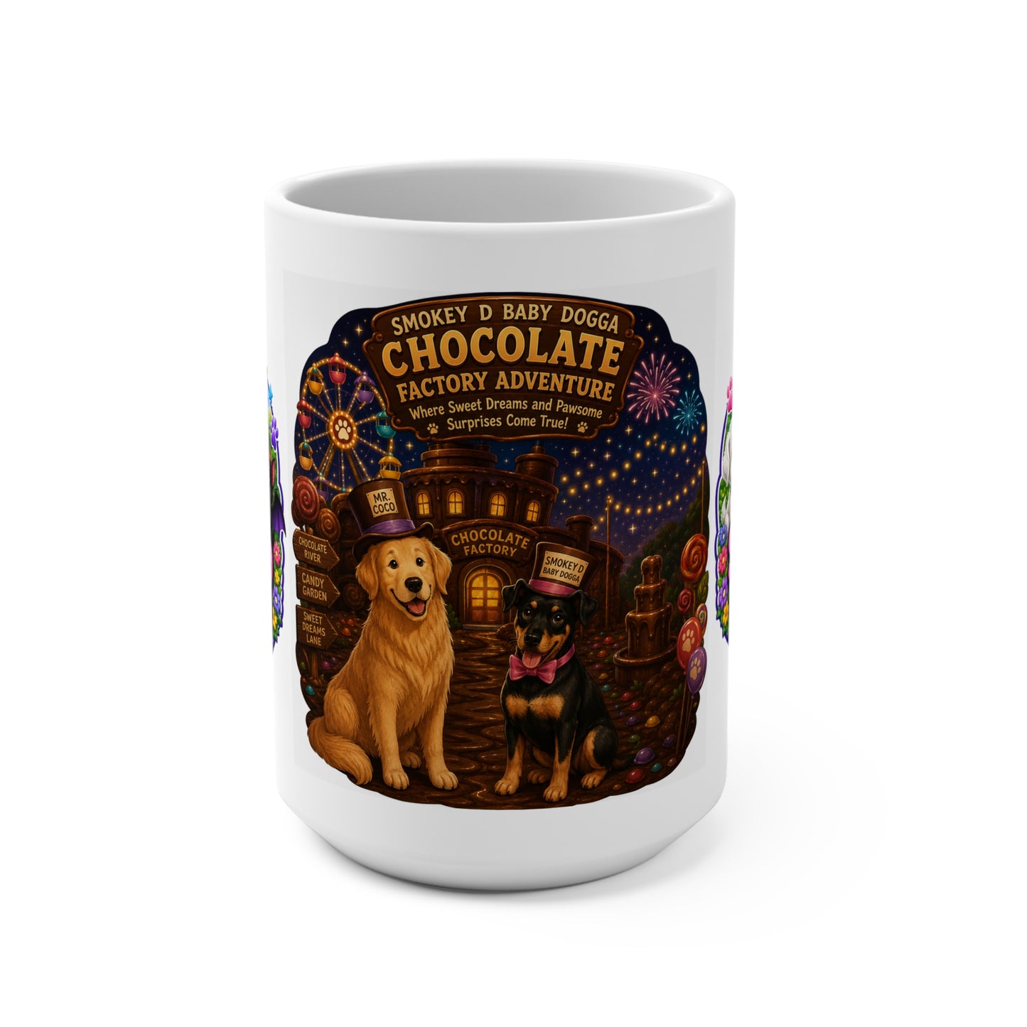 Smokey D Baby Dogga Chocolate Factory Adventure 15oz Mug
