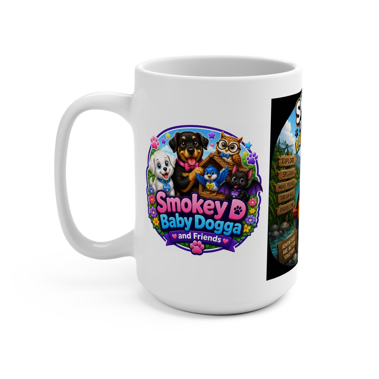 Smokey D Baby Dogga's Lake Adventure Mug – 15oz | Fun Lakeside Coffee & Hot Chocolate Mug