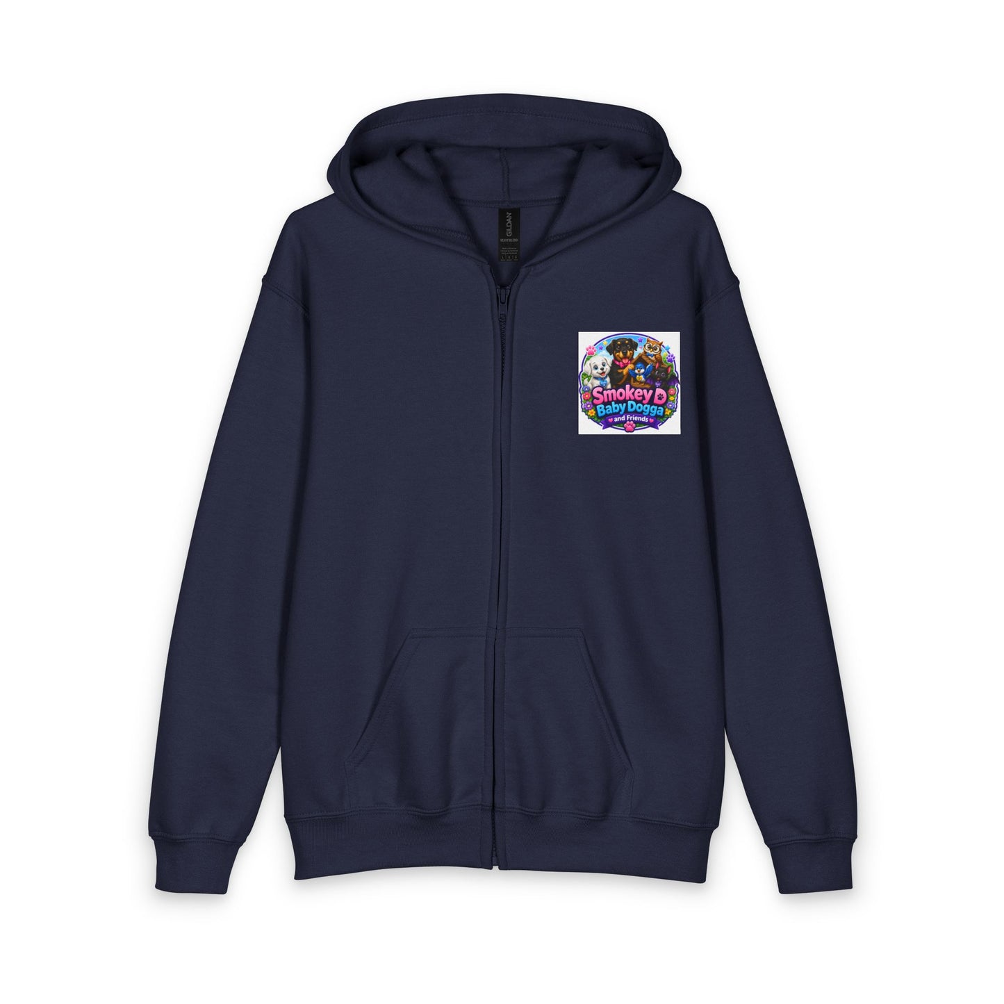 Smokey D Baby Dogga Magical Forest Youth Zip-Up Hoodie | Kids Adventure Hoodie