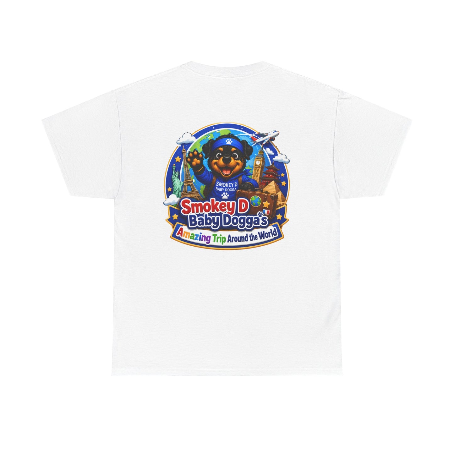 Smokey D Baby Dogga's Amazing Trip Around the World – Gildan 5000 Heavy Cotton T-Shirt