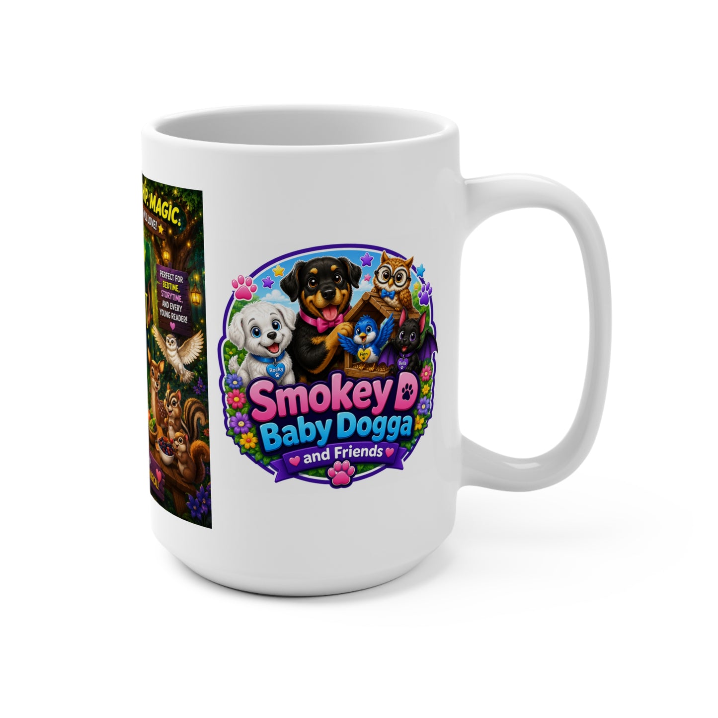 Smokey D Baby Dogga's Magical Forest 15 oz Ceramic Mug – Wraparound Design