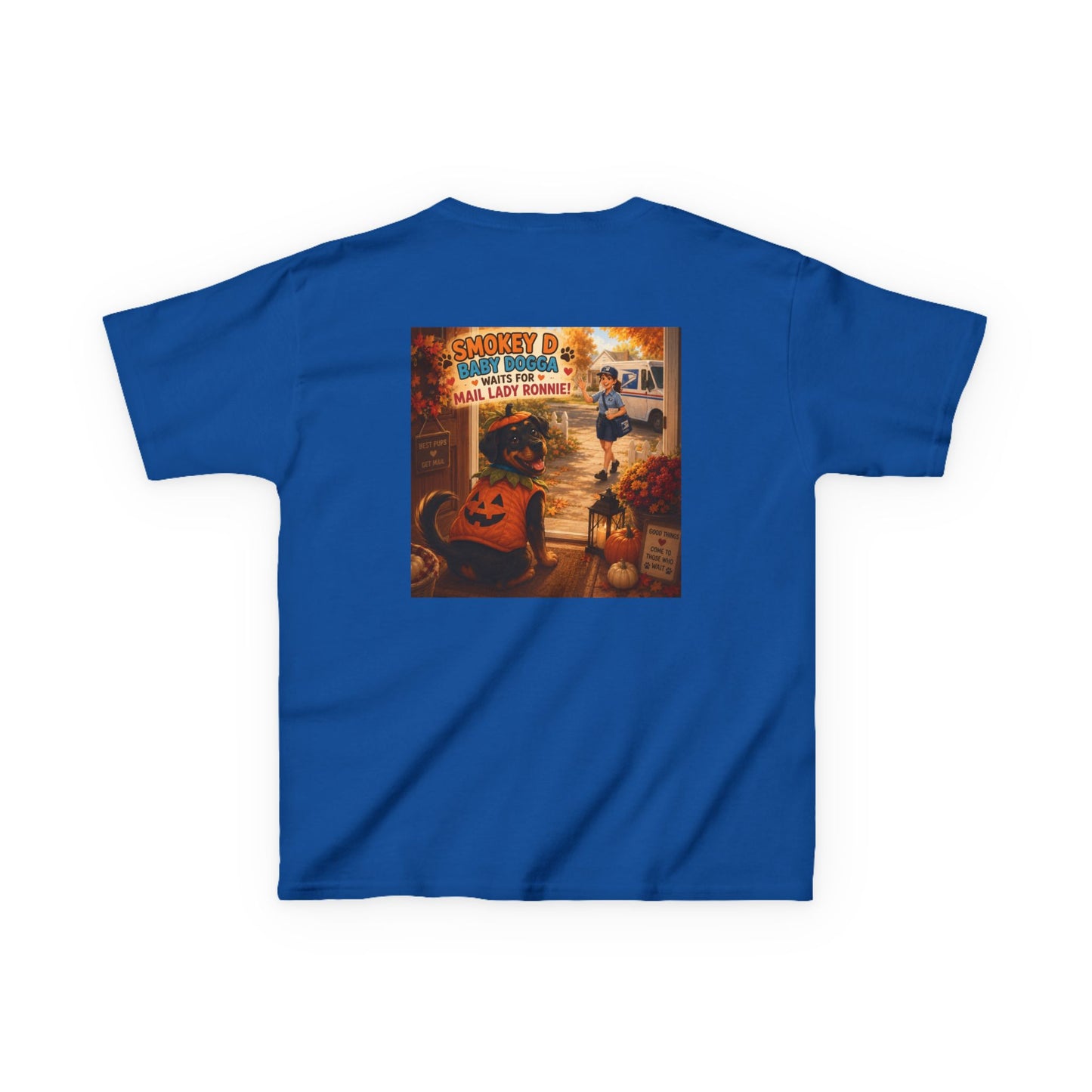 Smokey D Baby Dogga Awaits Mail Lady Ronnie Youth T-Shirt – Gildan 8000B DryBlend® Tee