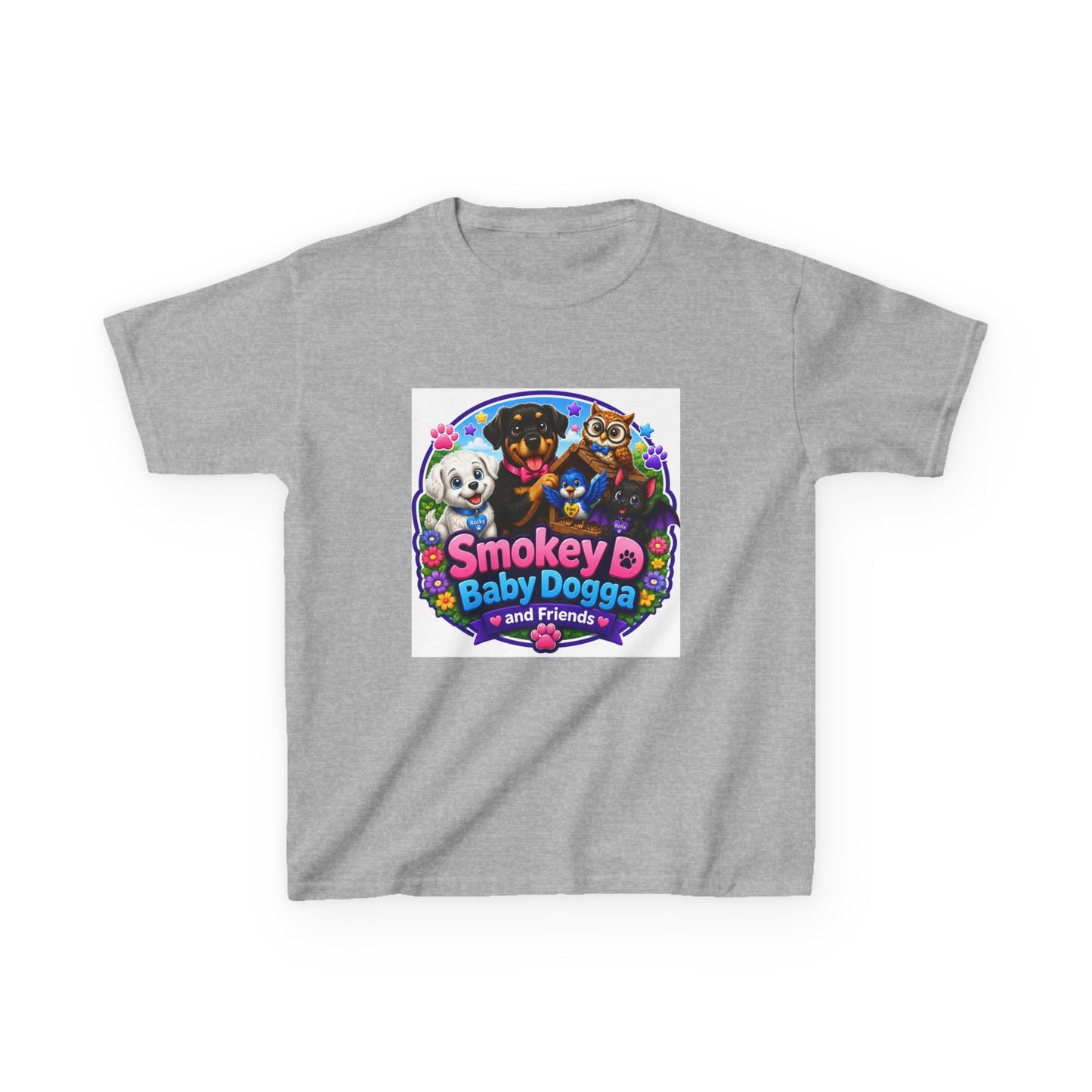 Smokey D Baby Dogga Polar Express Christmas Youth T-Shirt – Gildan 5000B Heavy Cotton Tee