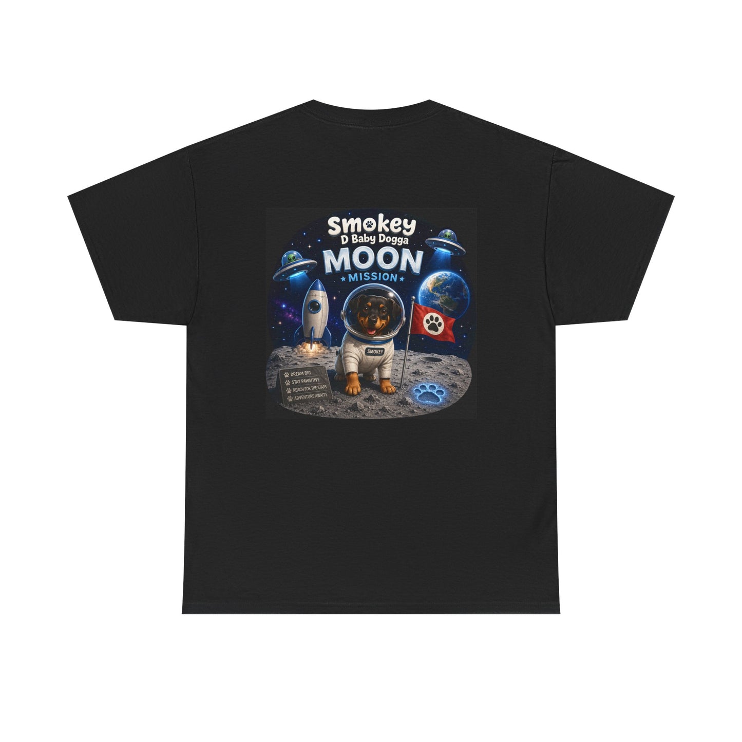 Smokey D Baby Dogga Moon Mission Unisex Heavy Cotton T-Shirt