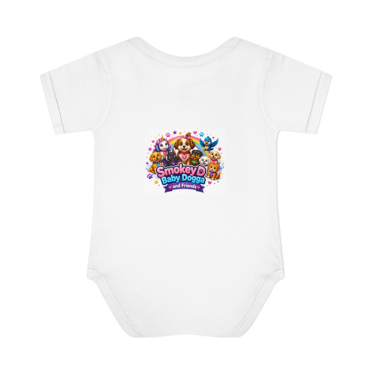 Smokey D Baby Dogga Bodysuit - Cute Puppy Friends Infant Onesie