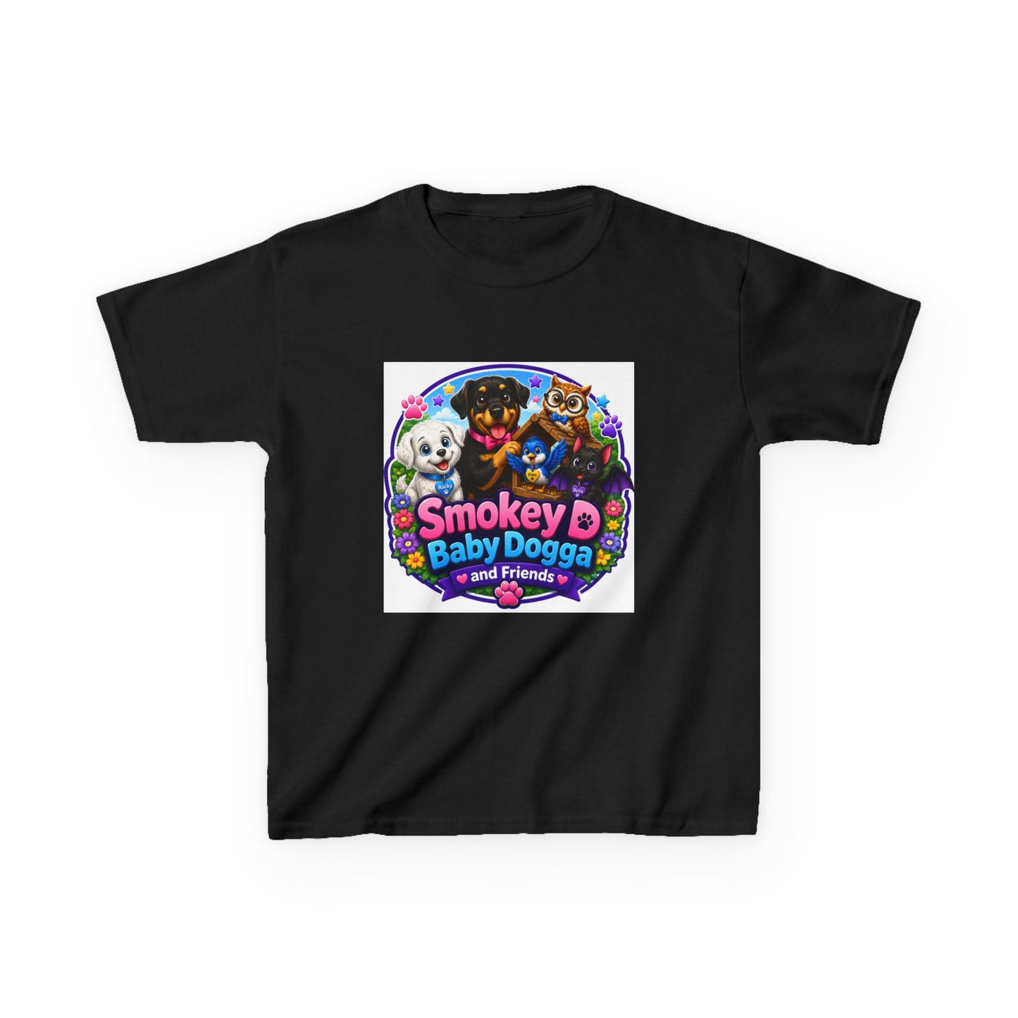 Smokey D Baby Dogga Polar Express Christmas Youth T-Shirt – Gildan 5000B Heavy Cotton Tee