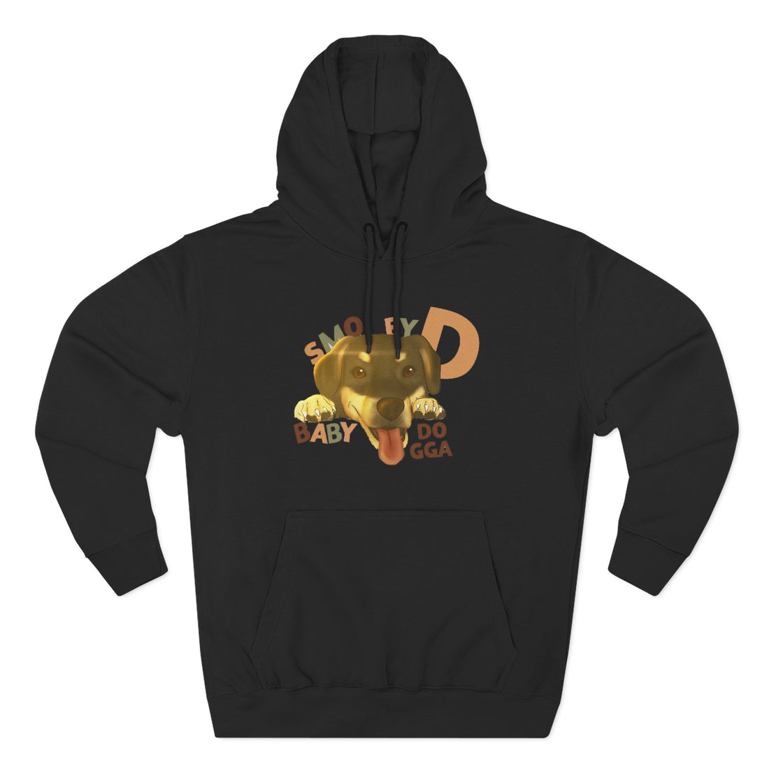 Three-Panel Fleece Hoodie