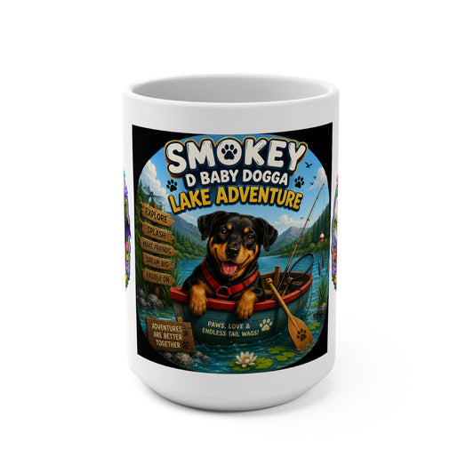 Smokey D Baby Dogga's Lake Adventure Mug – 15oz | Fun Lakeside Coffee & Hot Chocolate Mug