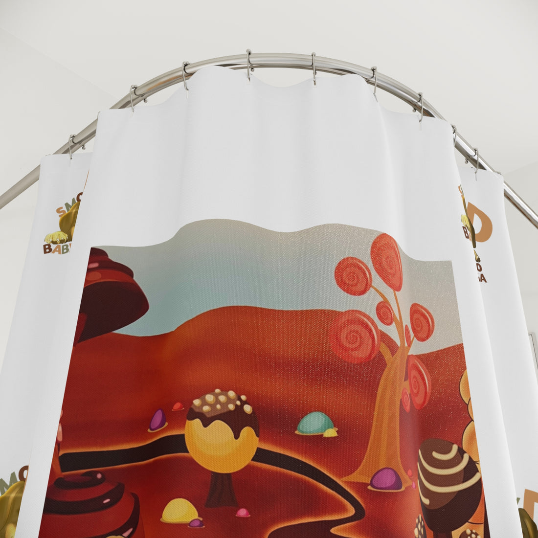 Whimsical Shower Curtain with Playful Design, Fun Bathroom Decor, Colorful Home Accent, Unique Gift for Kids' Rooms, Fantasy Theme, [...]