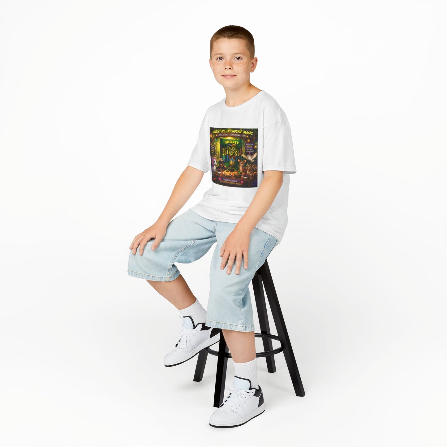 Smokey D Baby Dogga Magical Forest Kids Heavy Cotton T-Shirt