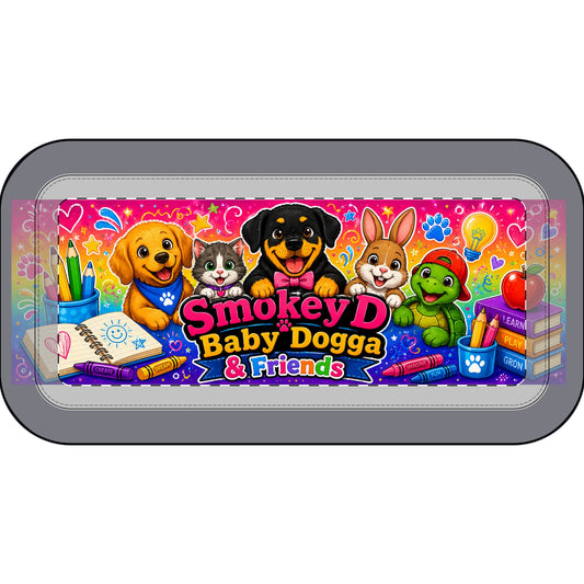 Smokey D Baby Dogga & Friends Pencil Case — Colorful Kids School Supply Pouch