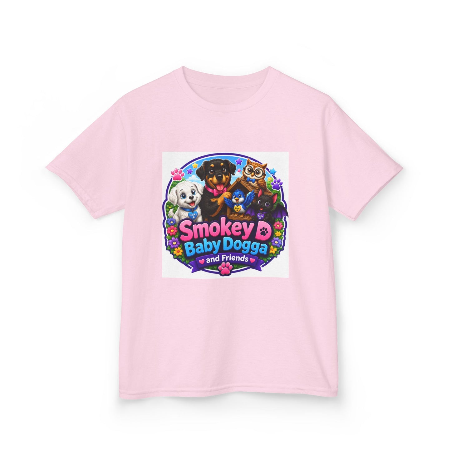 Smokey D Baby Dogga Polar Express Christmas Youth T-Shirt – Gildan 5000B Heavy Cotton Tee