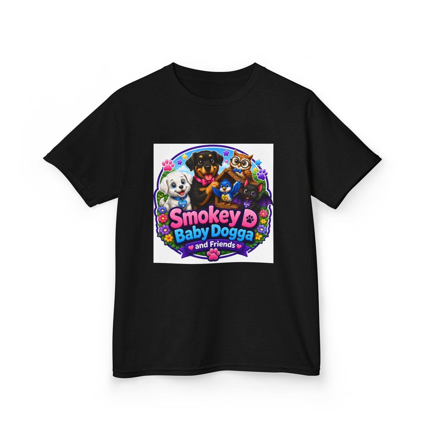 Smokey D Baby Dogga Polar Express Christmas Youth T-Shirt – Gildan 5000B Heavy Cotton Tee
