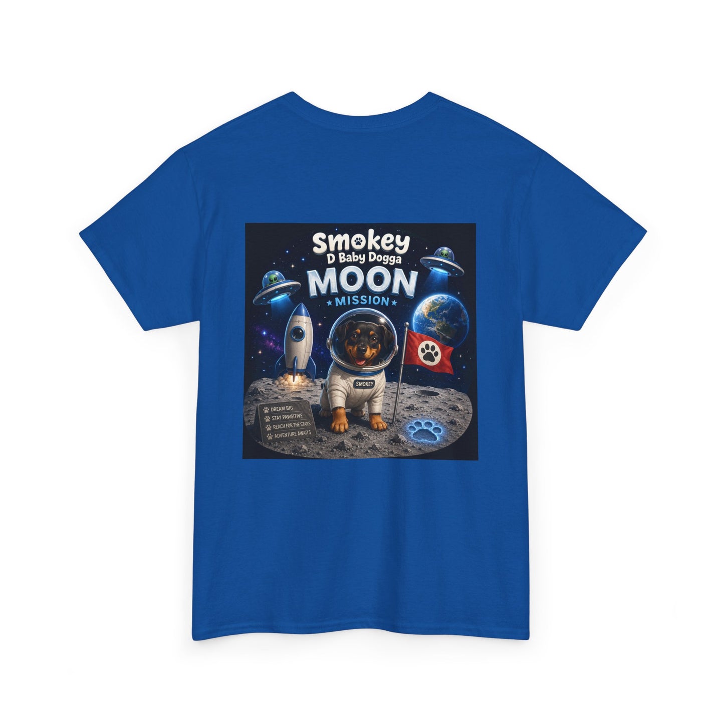 Smokey D Baby Dogga Moon Mission Unisex Heavy Cotton T-Shirt