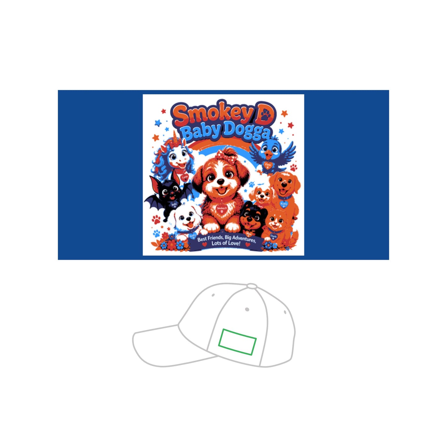 Smokey D Baby Dogga & Friends Embroidered Youth Baseball Cap –  Character Adventure Hat