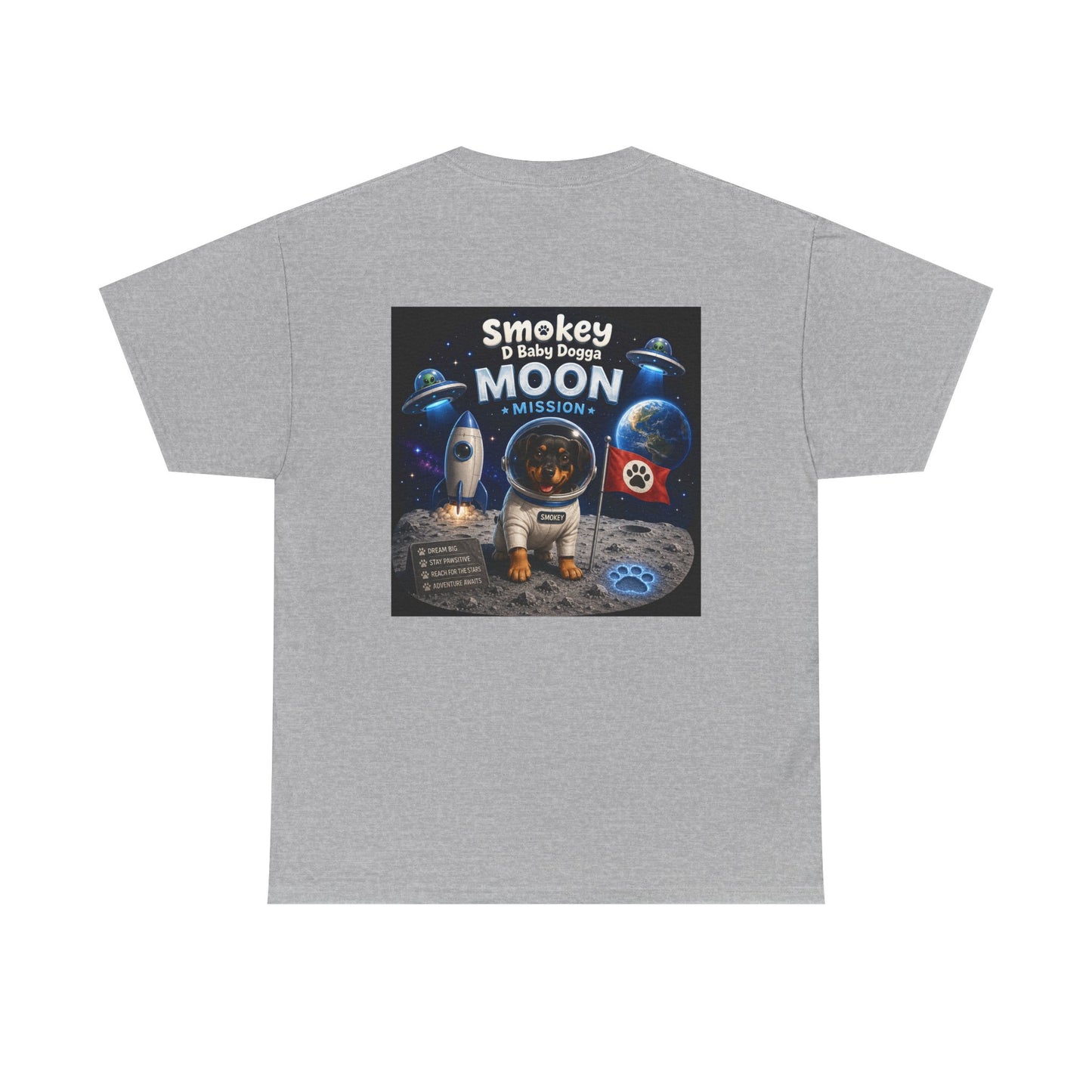 Smokey D Baby Dogga Moon Mission Unisex Heavy Cotton T-Shirt