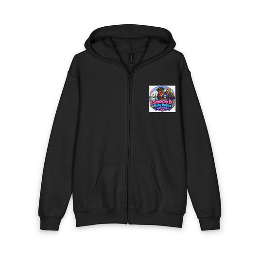 Smokey D Baby Dogga Magical Forest Youth Zip-Up Hoodie | Kids Adventure Hoodie
