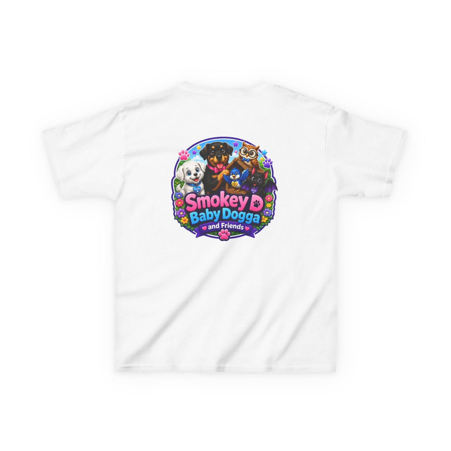 Smokey D Baby Dogga Magical Forest Kids Heavy Cotton T-Shirt