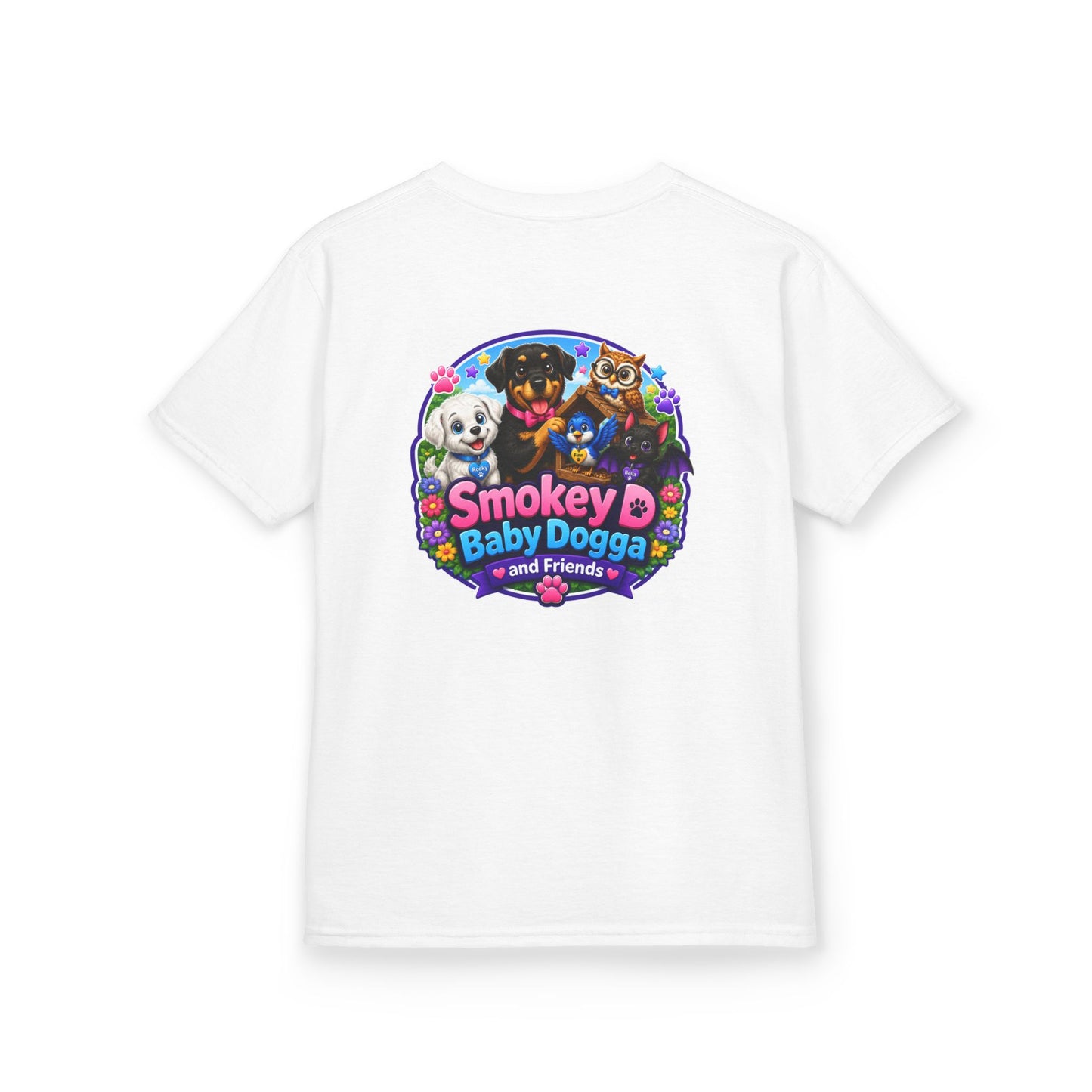 Smokey D Baby Dogga Magical Forest Kids Heavy Cotton T-Shirt
