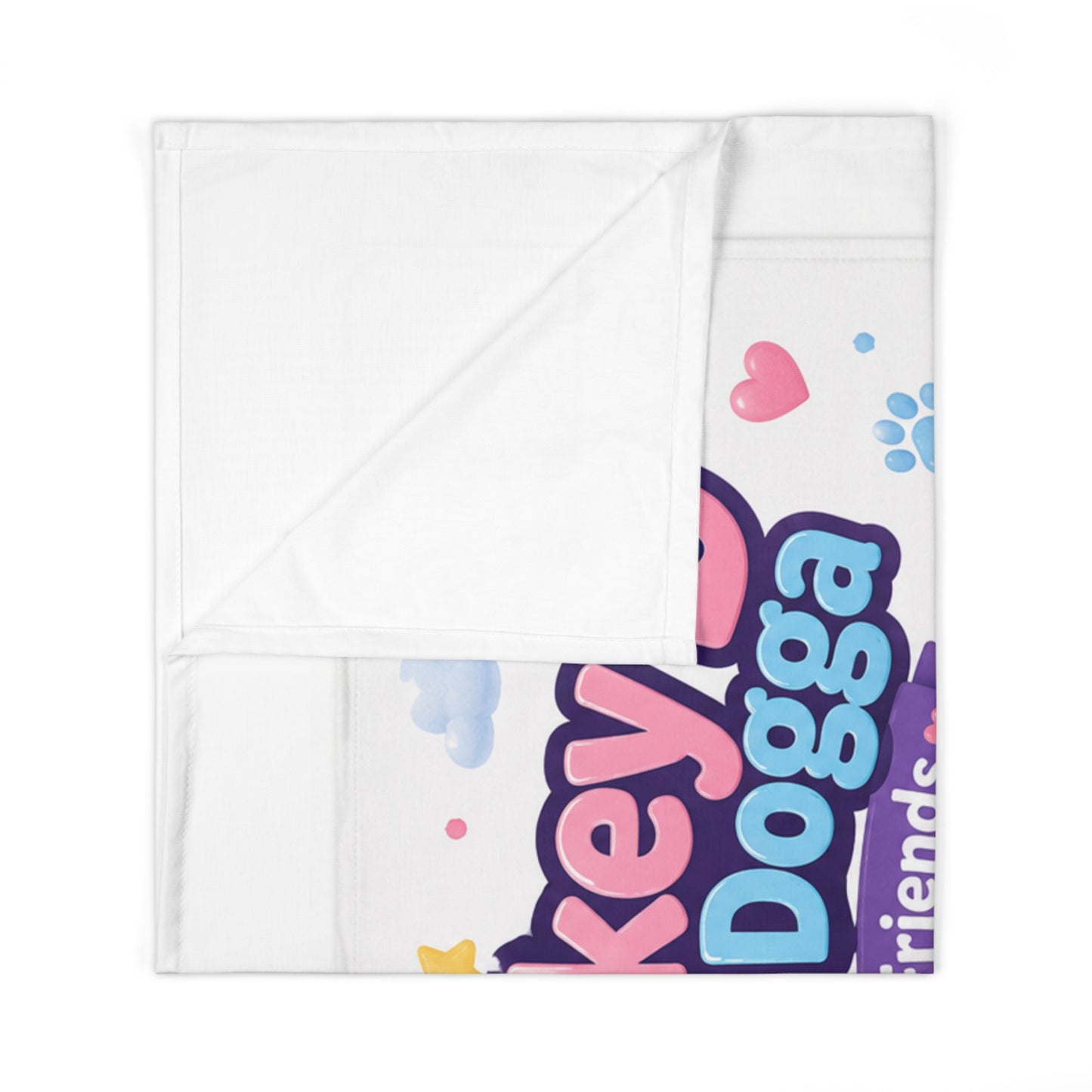 Smokey D Baby Dogga Baby Swaddle Blanket – Cute Puppy & Friends Nursery Gift