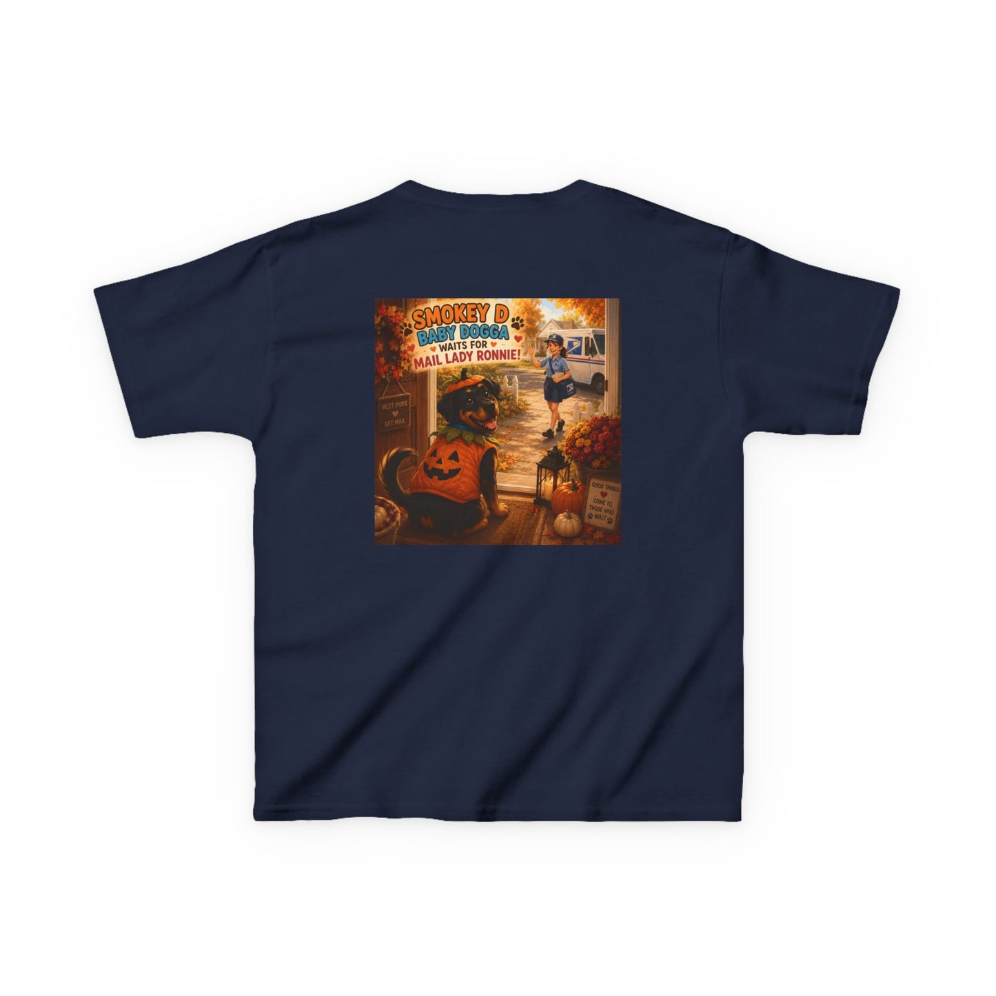 Smokey D Baby Dogga Awaits Mail Lady Ronnie Youth T-Shirt – Gildan 8000B DryBlend® Tee