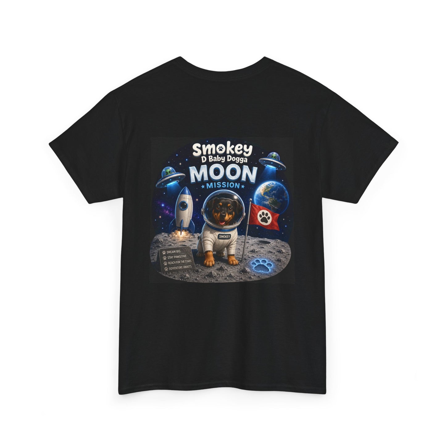 Smokey D Baby Dogga Moon Mission Unisex Heavy Cotton T-Shirt