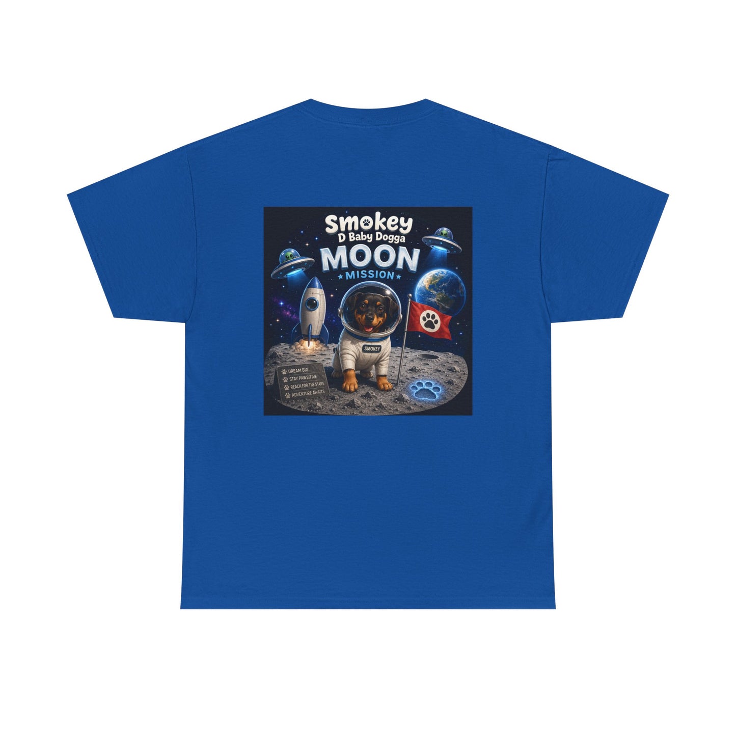 Smokey D Baby Dogga Moon Mission Unisex Heavy Cotton T-Shirt