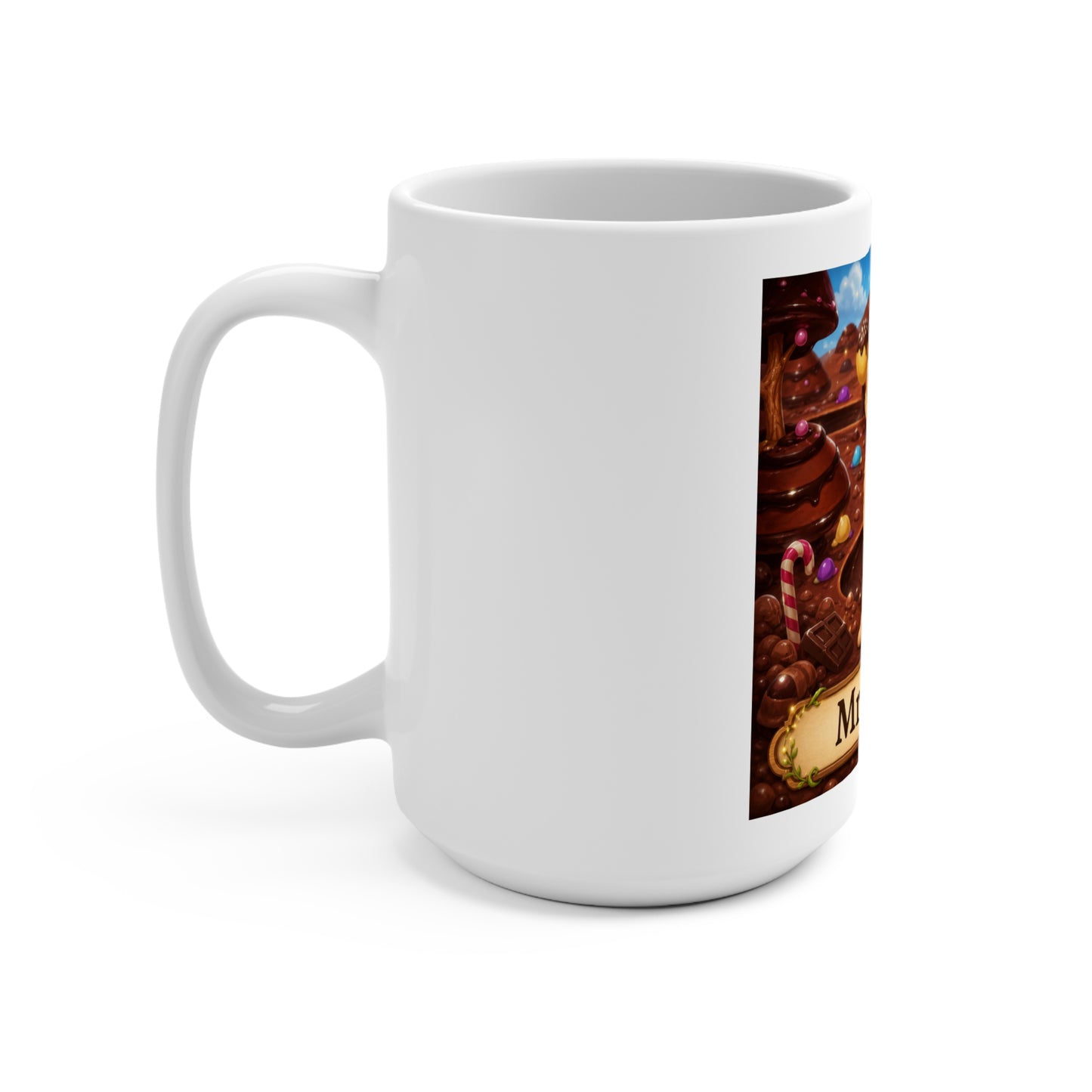 Mr. Coco 15 oz Ceramic Coffee Mug | Cute Woodland Character Mug | Smokey D Baby Dogga | Microwave & Dishwasher Safe