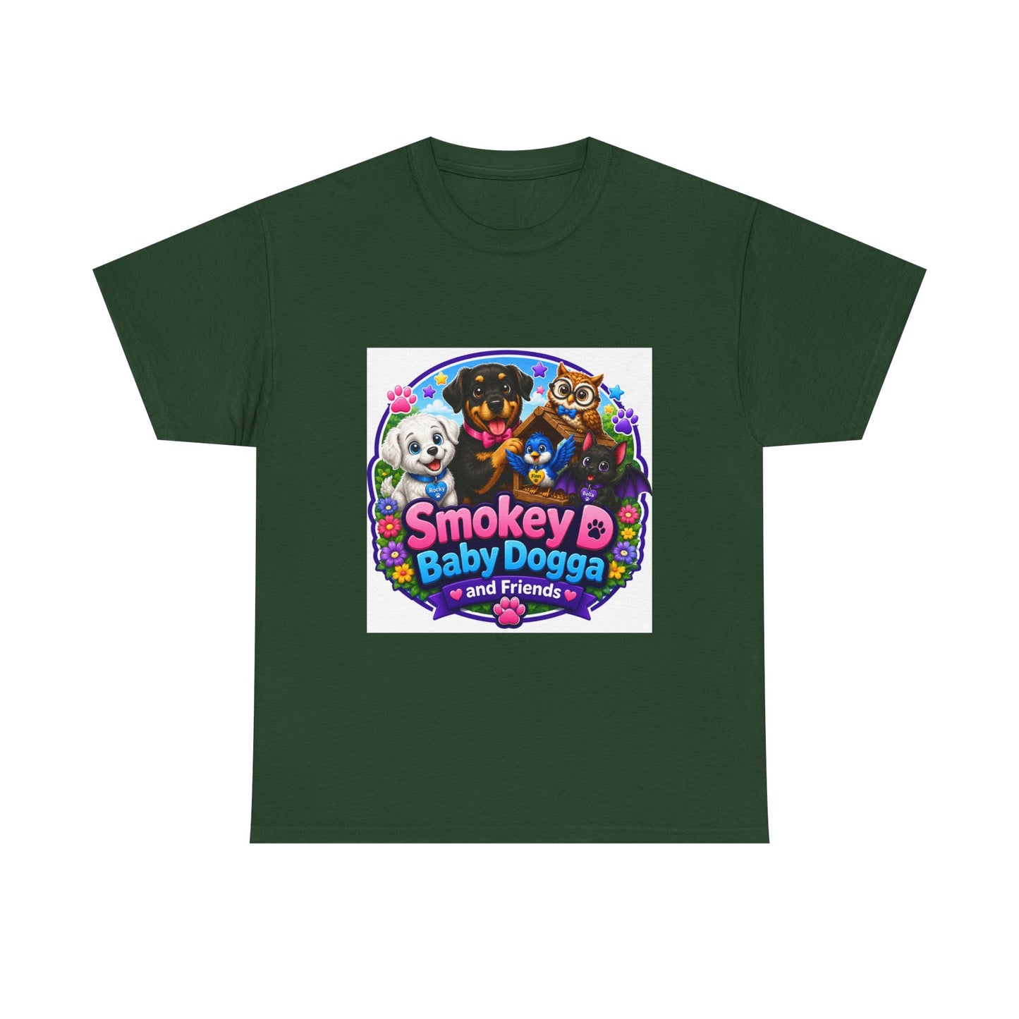 Smokey D Baby Dogga Awaits Mail Lady Ronnie T-Shirt – Gildan 5000 Heavy Cotton Tee
