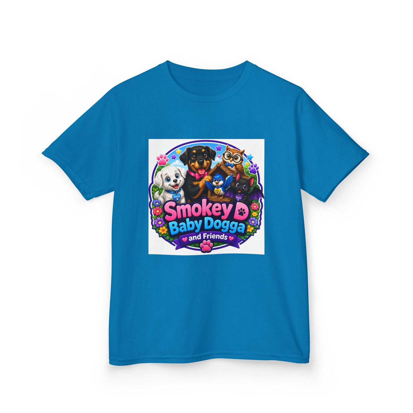 Smokey D Baby Dogga Polar Express Christmas Youth T-Shirt – Gildan 5000B Heavy Cotton Tee