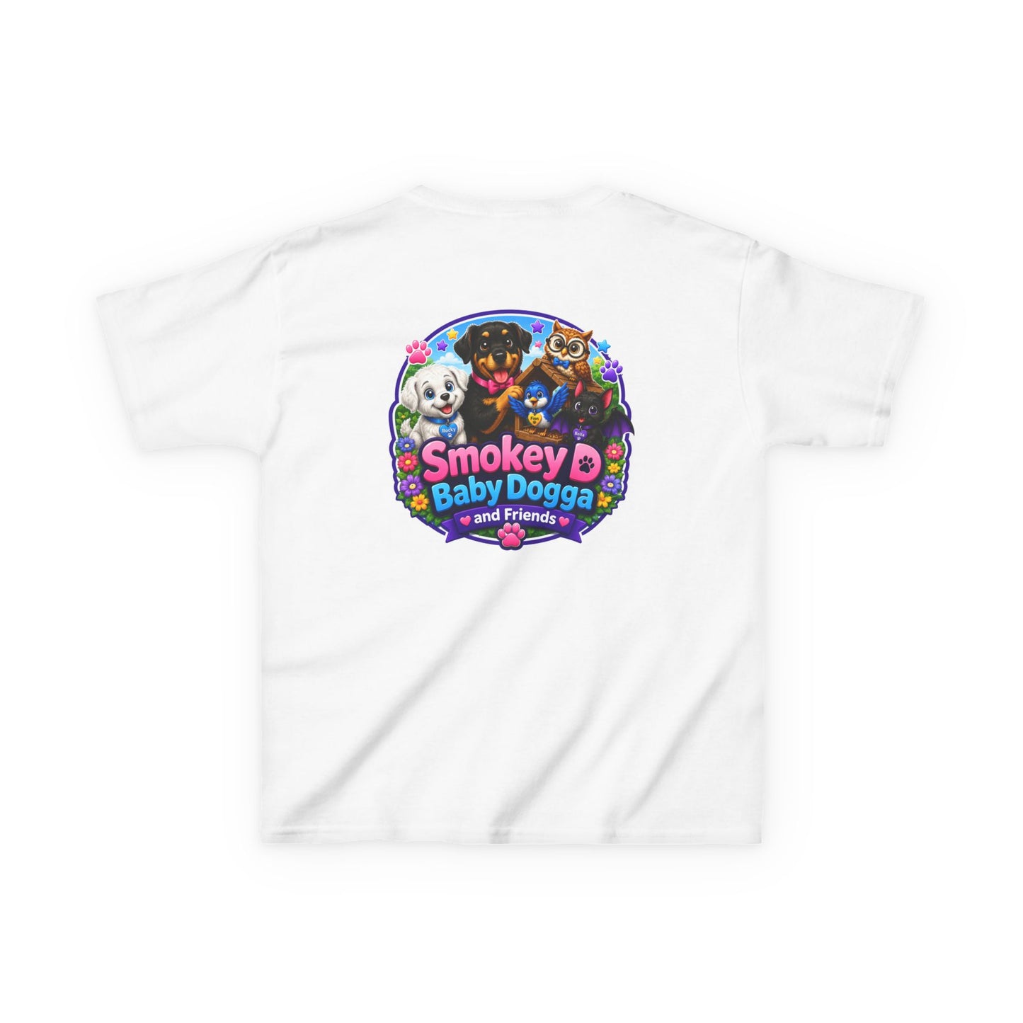 Smokey D Baby Dogga Moon Mission Kids Heavy Cotton T-Shirt