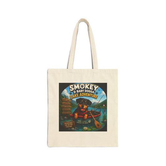 Smokey D Baby Dogga's Lake Adventure Canvas Tote Bag – Nature & Outdoor Adventure Book Tote