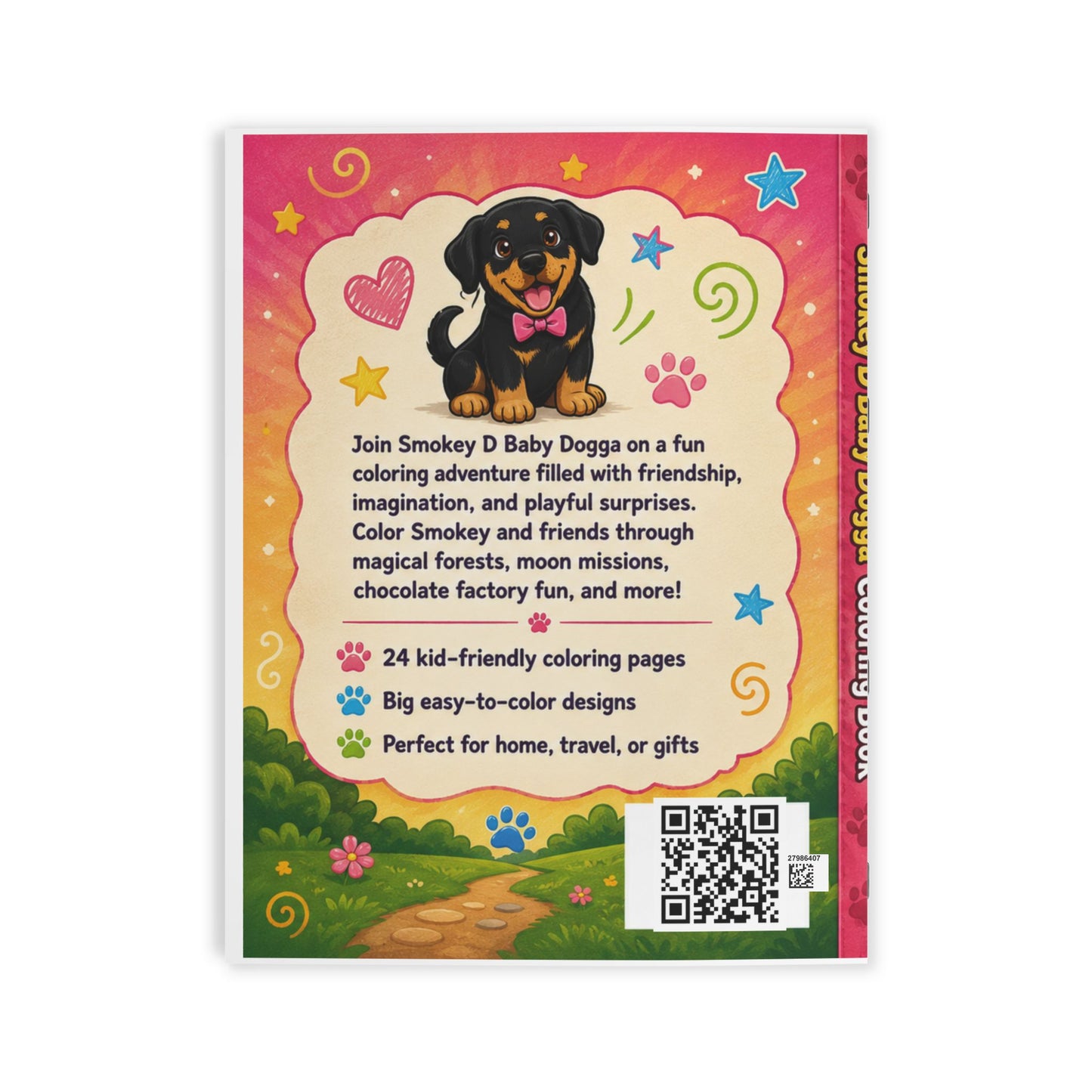 Smokey D Baby Dogga Coloring Book – 24 Fun Coloring Pages for Kids | Cute Puppy Adventure Coloring Book