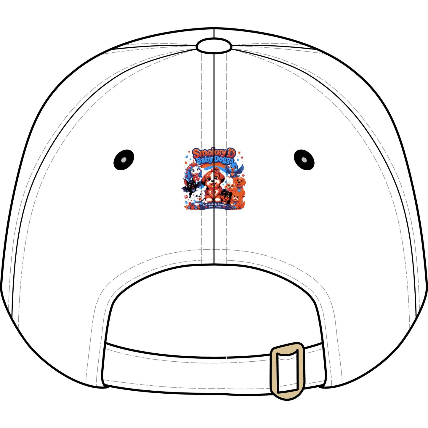 Smokey D Baby Dogga & Friends Embroidered Youth Baseball Cap –  Character Adventure Hat