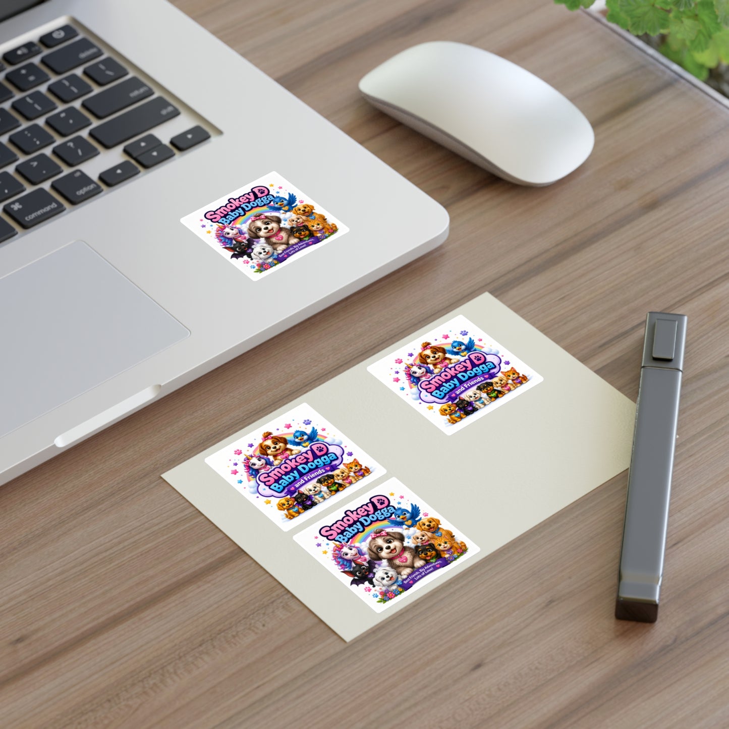 Smokey D Baby Dogga Sticker Sheet — Cute Puppy Characters Sticker Set