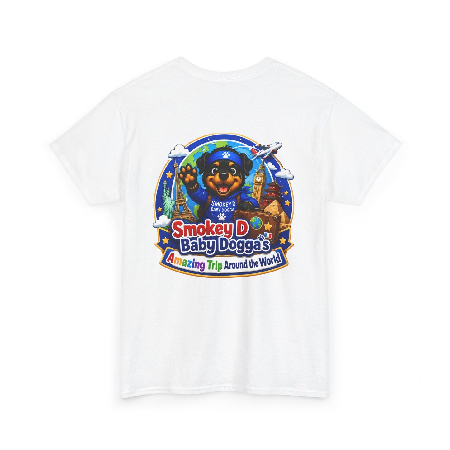 Smokey D Baby Dogga's Amazing Trip Around the World – Gildan 5000 Heavy Cotton T-Shirt