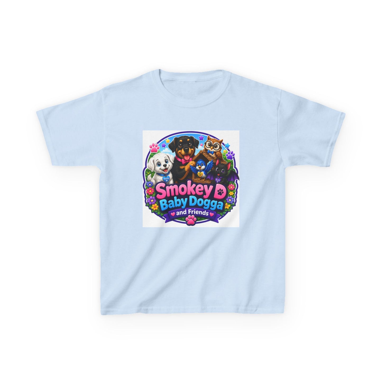 Smokey D Baby Dogga’s Cooking Adventure Youth T-Shirt – Gildan 5000B Heavy Cotton Tee