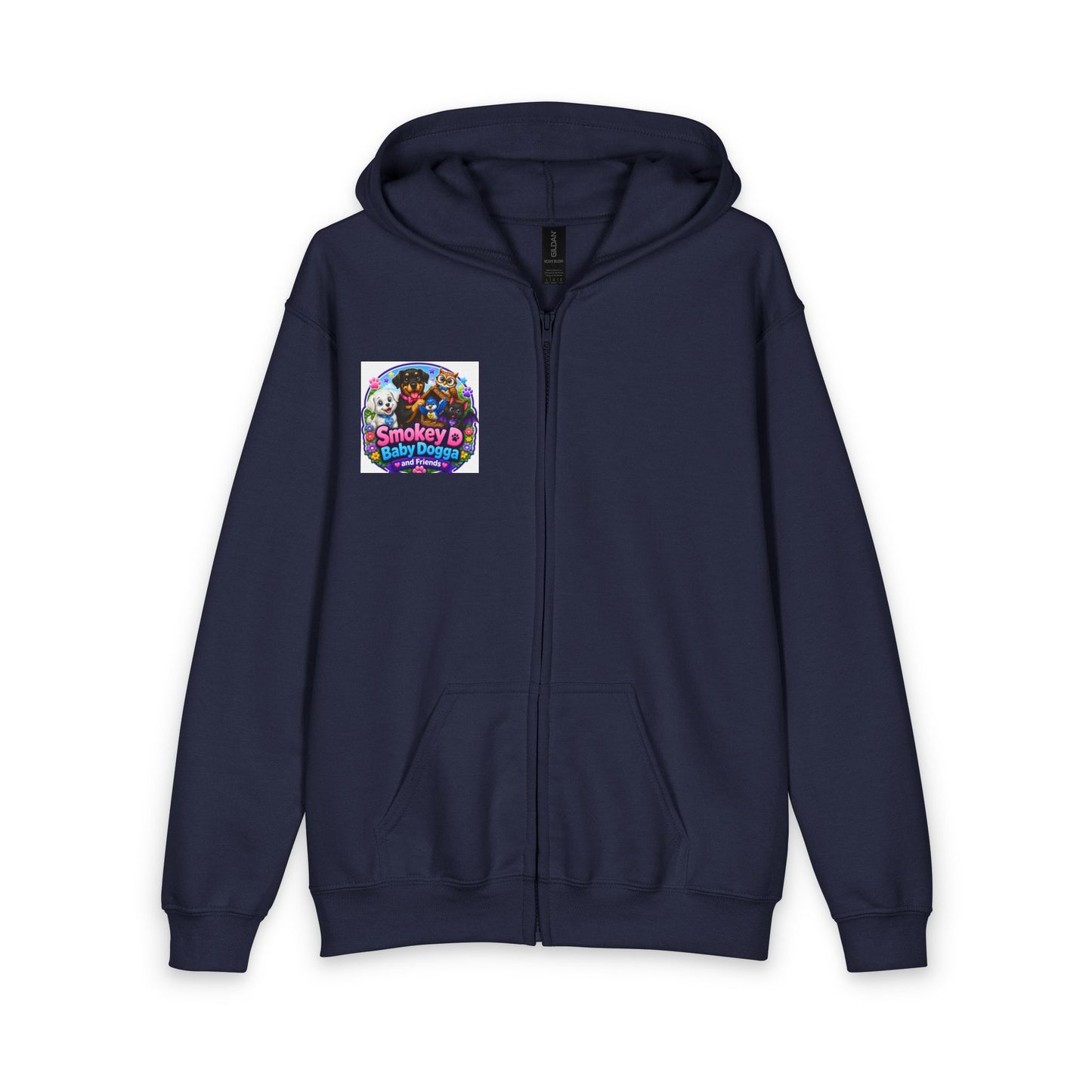 Smokey D Baby Dogga Awaits Mail Lady Ronnie Youth Zip Hoodie – Gildan 18600B Heavy Blend Hooded Sweatshirt