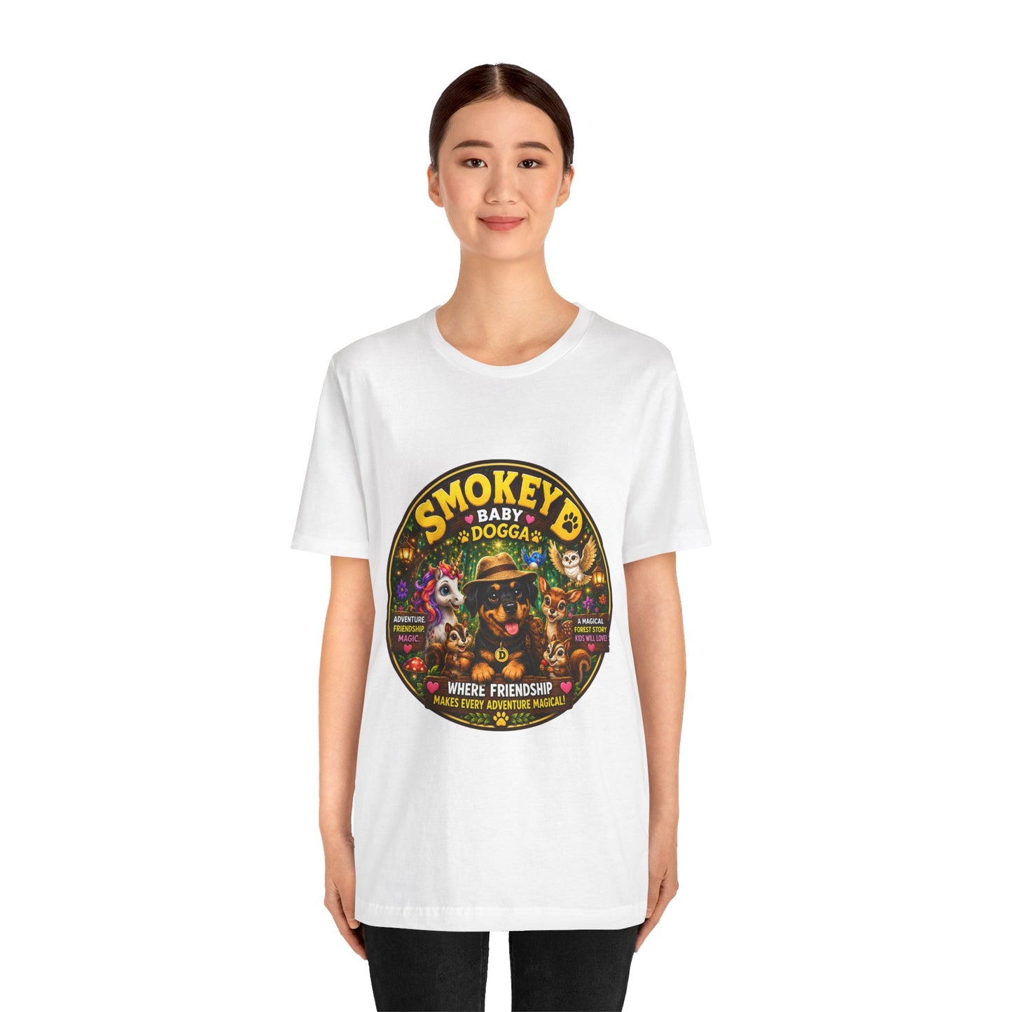 Smokey Baby Dogga Tee — Vintage Cartoon Animal Friendship Graphic T-Shirt