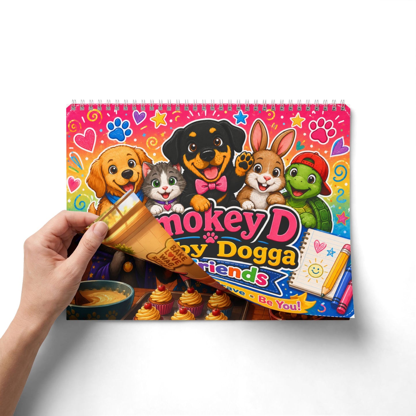 Smokey D Baby Dogga and Friends 2027 Wall Calendar | 12-Month Family Calendar Featuring Cute Animal Adventures | Full-Color Kids & Dog Lover Gift