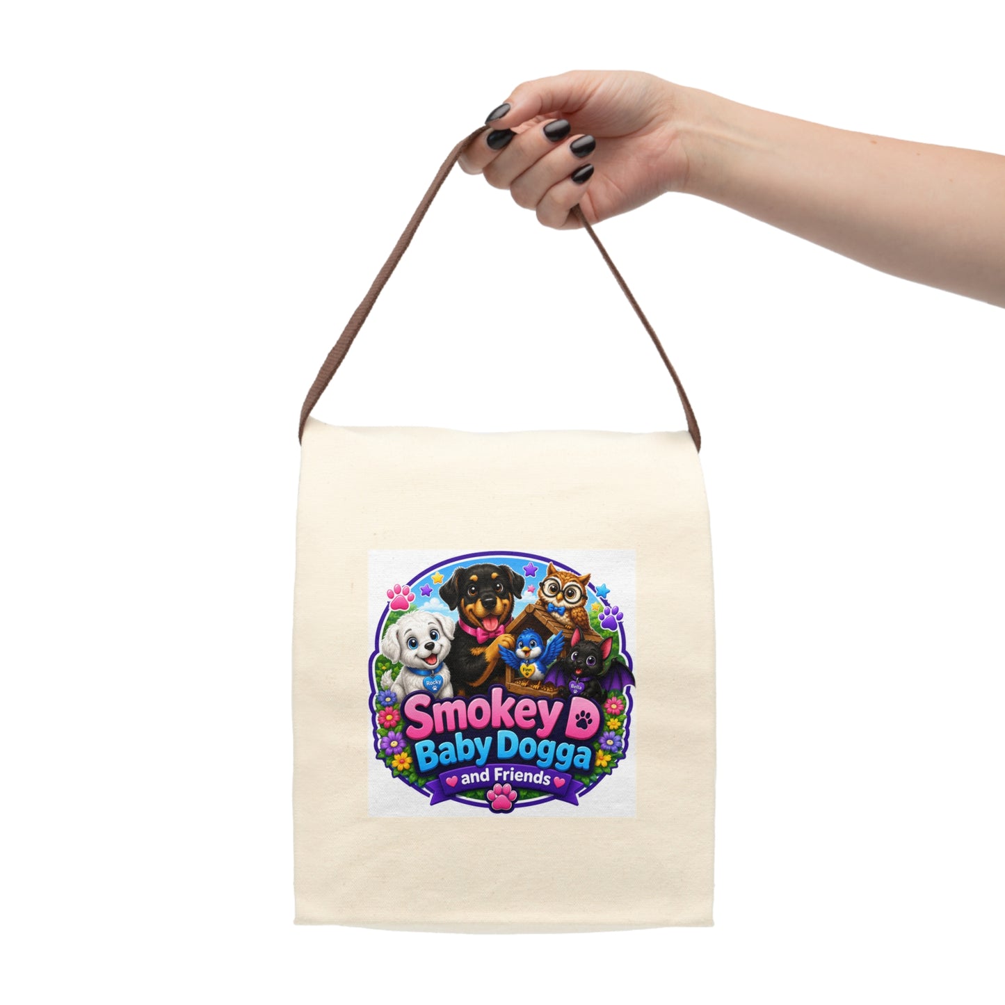 Canvas Lunch Bag — Smokey D Baby Dogga and Friends Kids Lunch Tote